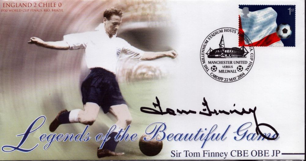 Lot 152: Tom Finney signed Legends of the Beautiful Game...