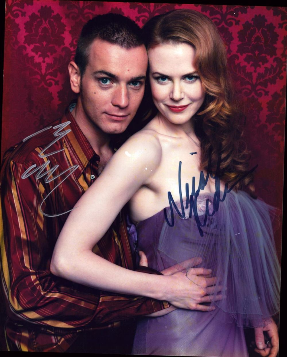 Lot 168: Nicole Kidman and Ewen Mcgregor signed 10x8inch colour...