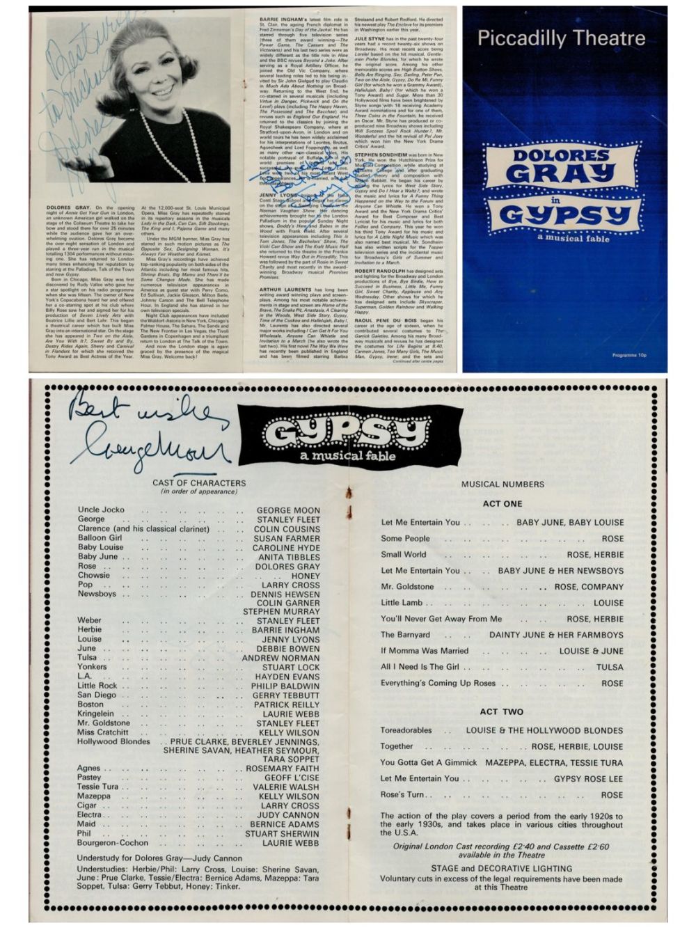 Lot 207: Multi signed Dolores Gray, Jenny Lyons plus one...