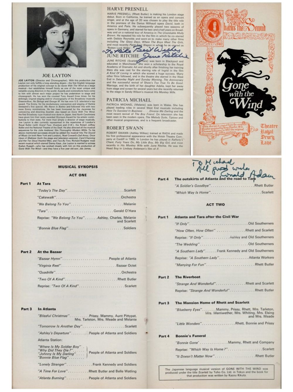Lot 216: Multi signed June Ritchie, Ronald Adam Dedicated. 'Gone...