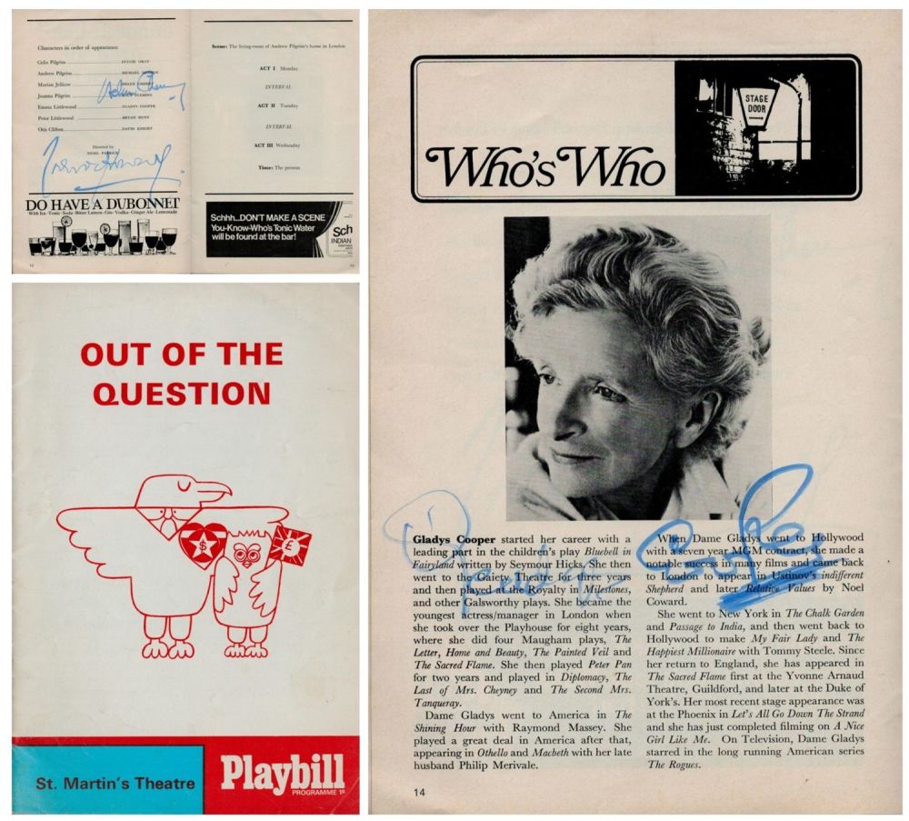 Lot 218: Multi signed Helen Cherry, Gladys Cooper plus 1...