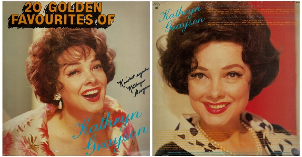 Lot 236: Kathryn Grayson signed Vinyl LP 12 Inch 33...