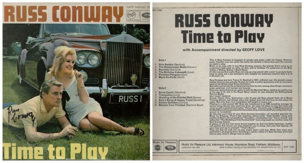 Lot 246: Russ Conway signed. 12 Inch Vinyl LP 33...