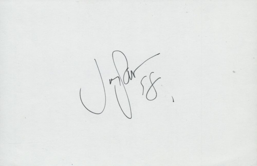 Lot 249: Joey Lawrence signed Autograph page (Blossom). 6x4 Inch....