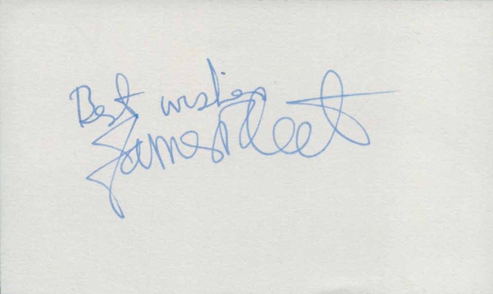 Lot 254: James Fleet signed Autograph page 5x3 Inch. British...