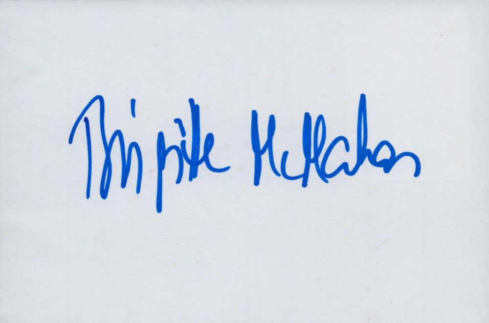 Lot 259: Brigitte McMahon signed Autograph 6x4 Inch. Is an...