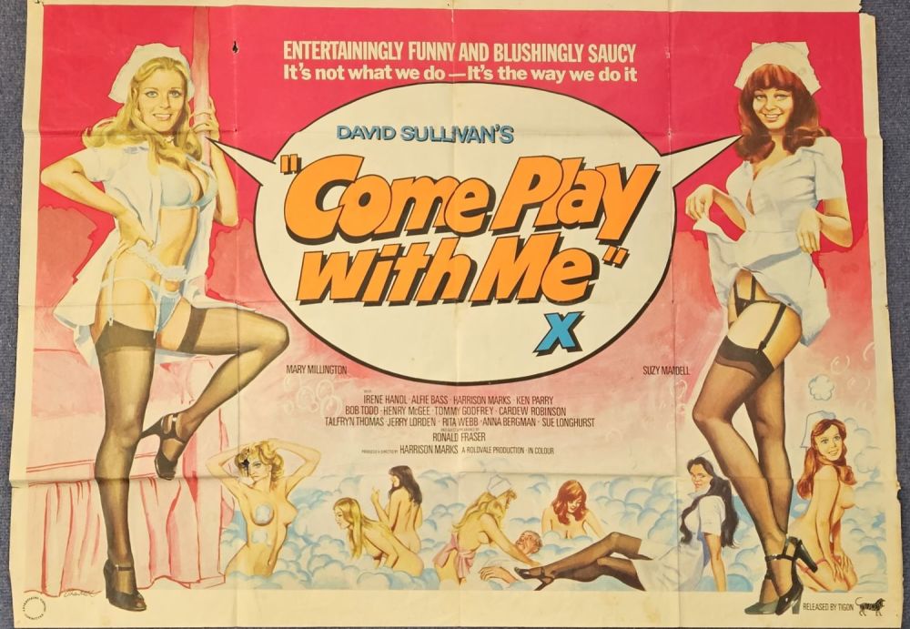 Lot 267: Large Poster Come Play With Me 40 x...