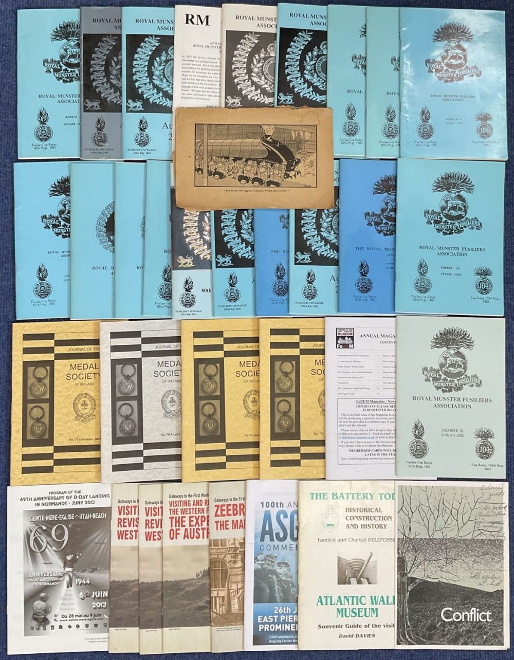 Lot 332: Royal Munster Fusiliers Association Journals Collection of 20,...