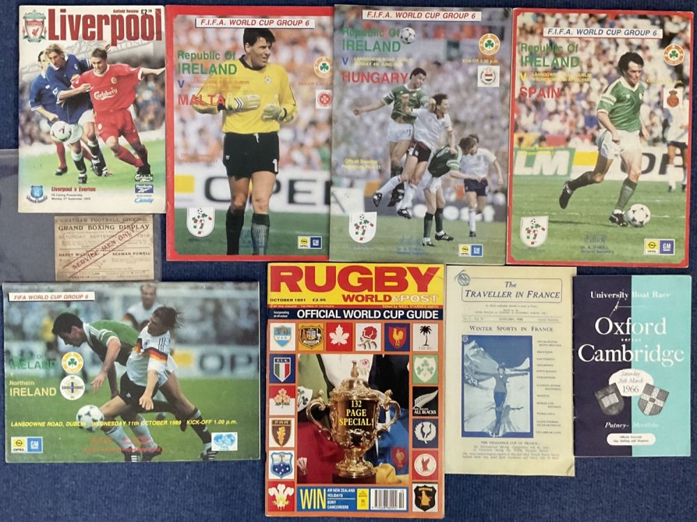 Lot 343: Football & Other Sports Collection of 9 Items...