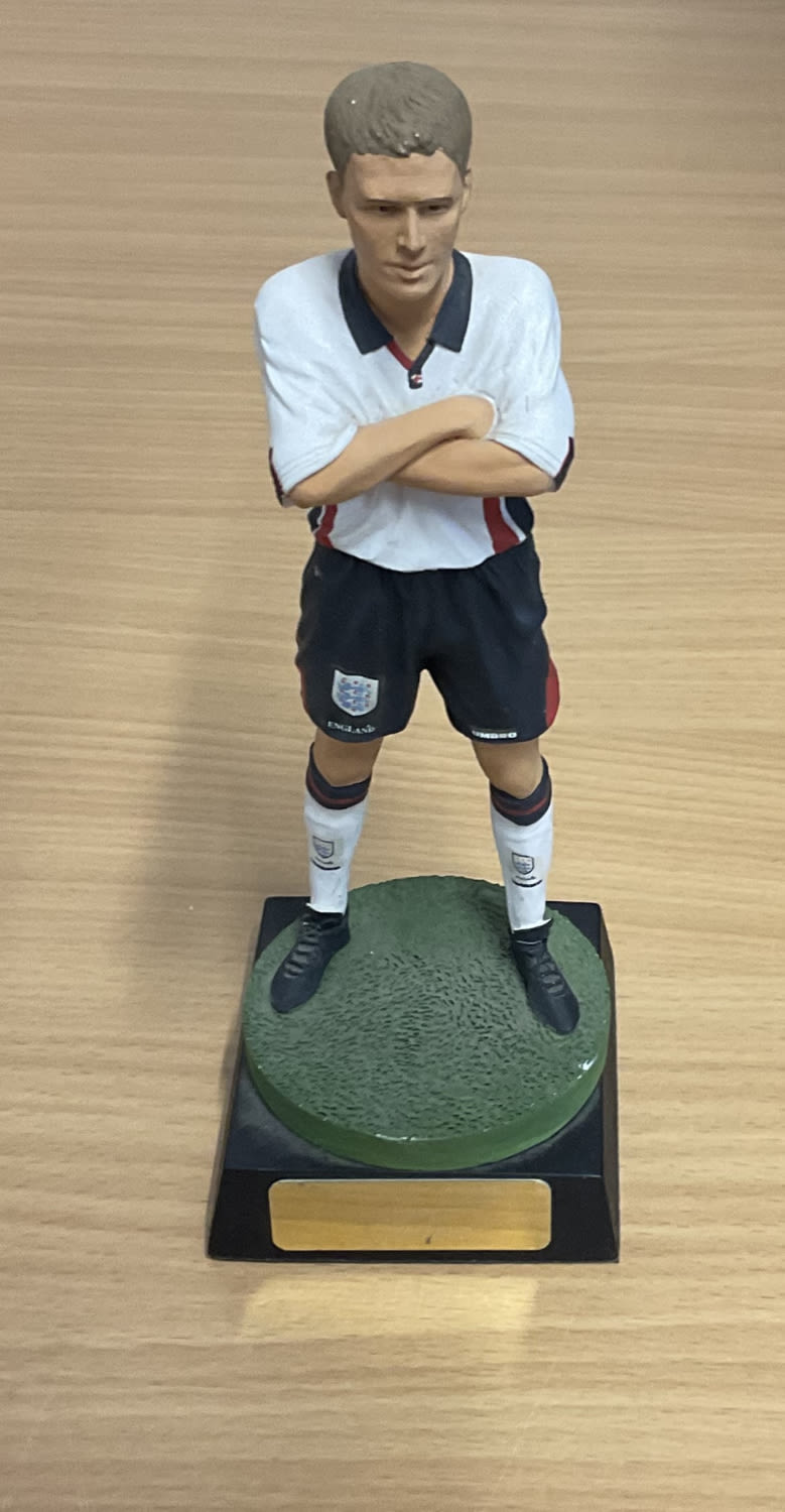Lot 350: Michael Owen Figurine approx 8.5 inches Tall, Wearing...
