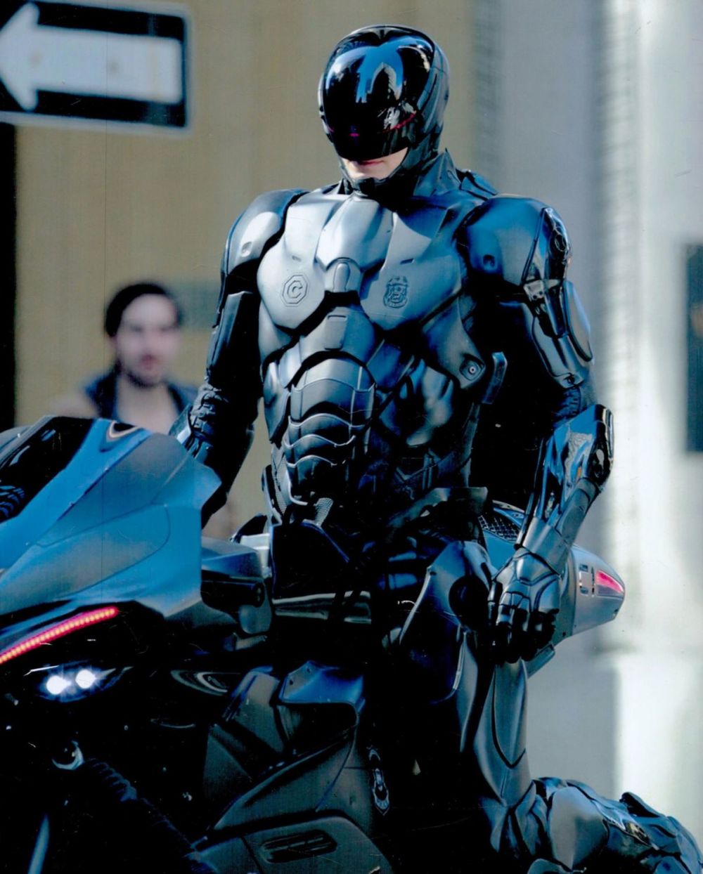 Lot 351: Peter Weller Signed Photo (pictured as New Robocop)...