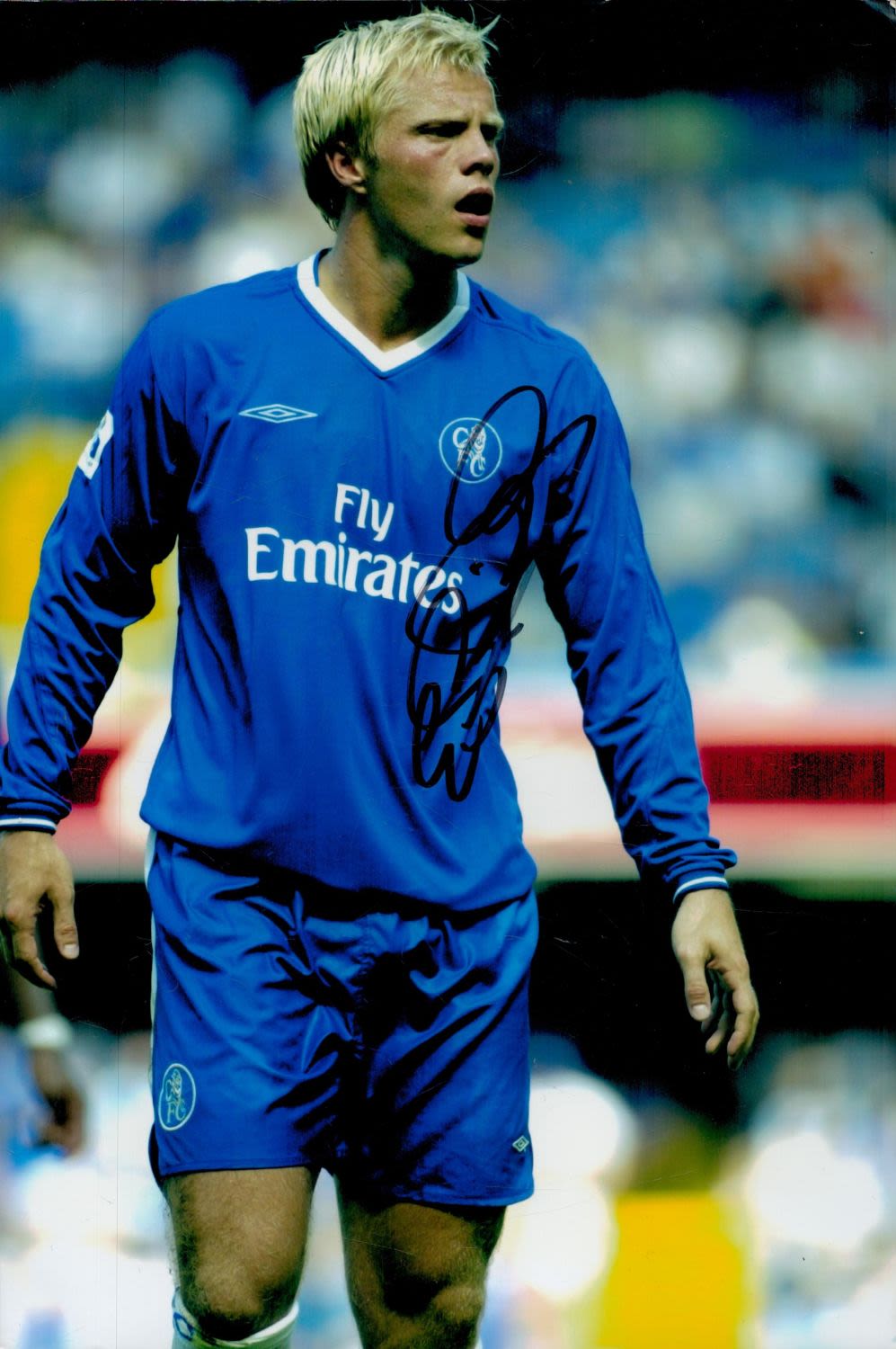 Lot 356: Eidur Gudjohnson Signed Photo approx size 10 x...