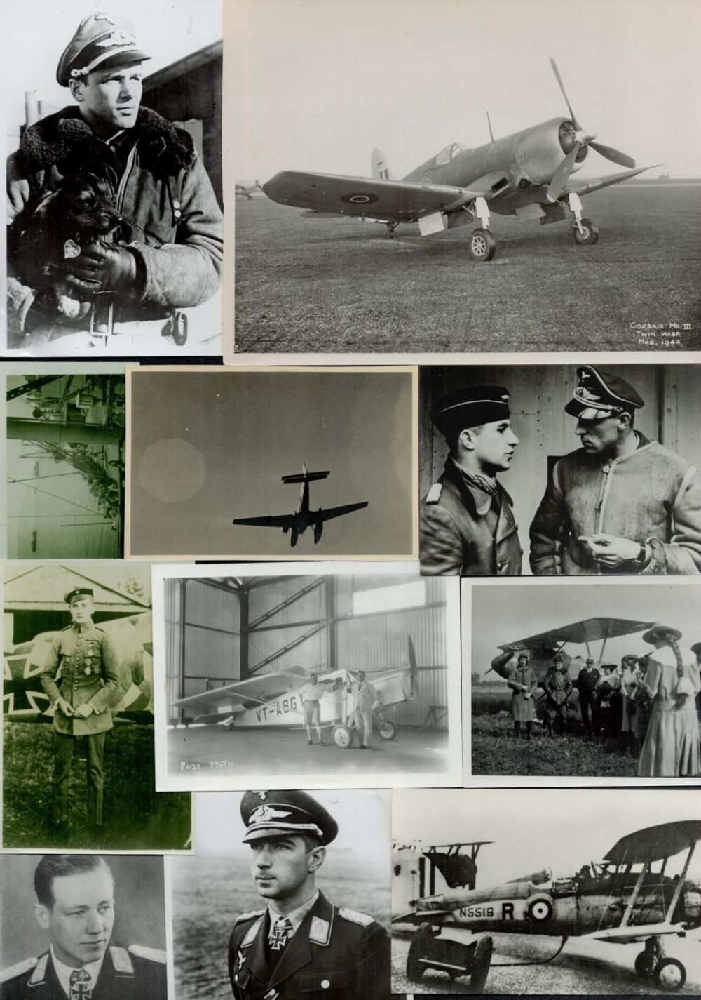 Lot 369: Collection of 11 x Assorted WW2 Black &...