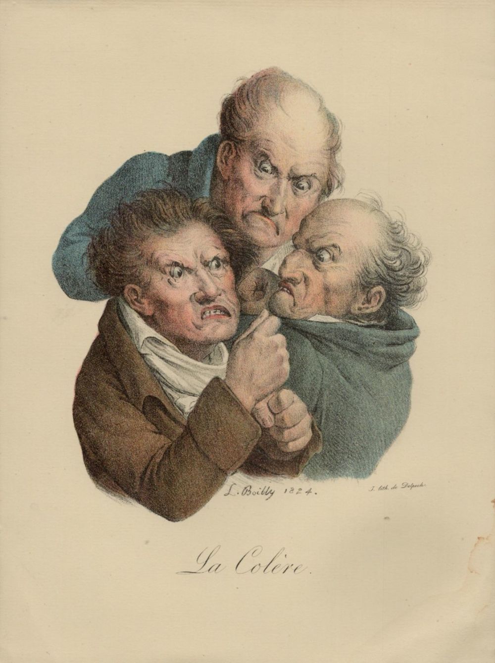 Lot 372: Vintage Louis Léopold Boilly 1824 small poster 'La...