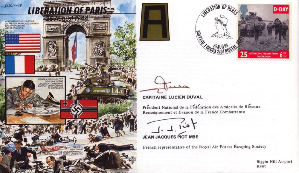Lot 418: Cptn Lucien Duval and Jean Jacques Piot MBE...