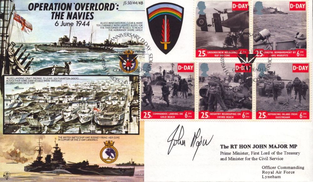 Lot 419: Rt Hon John Major MP signed Operation Overlord...