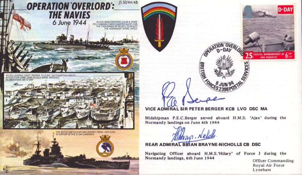 Lot 424: Vice admiral Sir Peter Berger and Rear admiral...