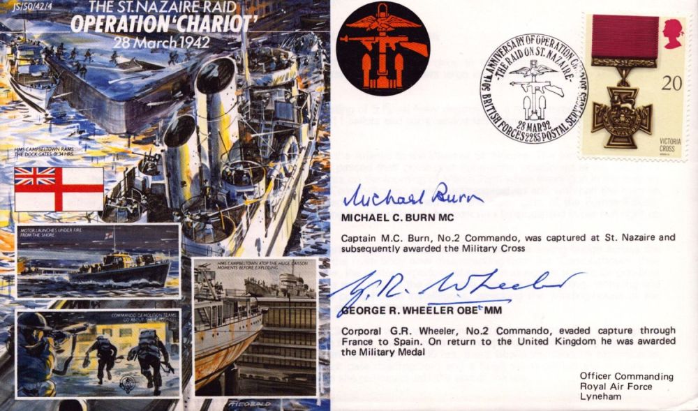 Lot 439: Michael Burn and George Wheeler signed Operation Chariot...