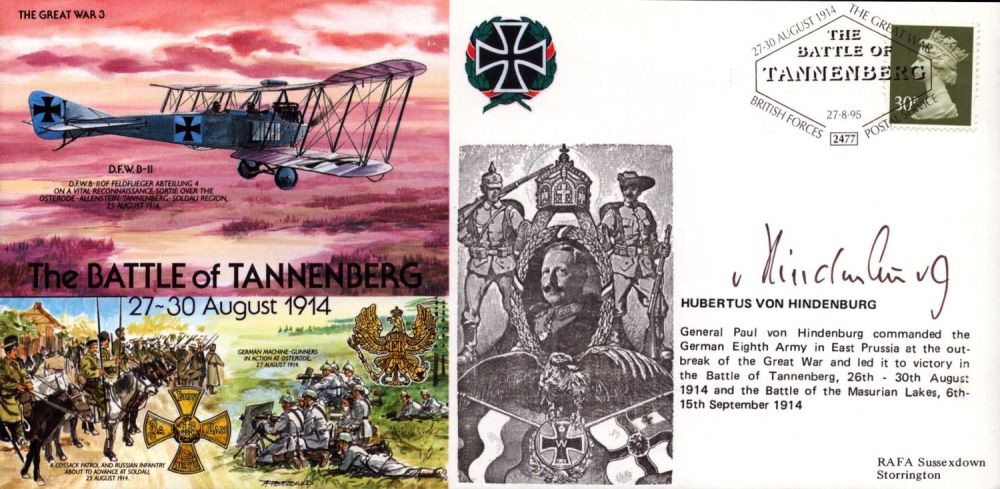 Lot 441: Hubertus von Hindenburg signed Battle of Tannenberg great...
