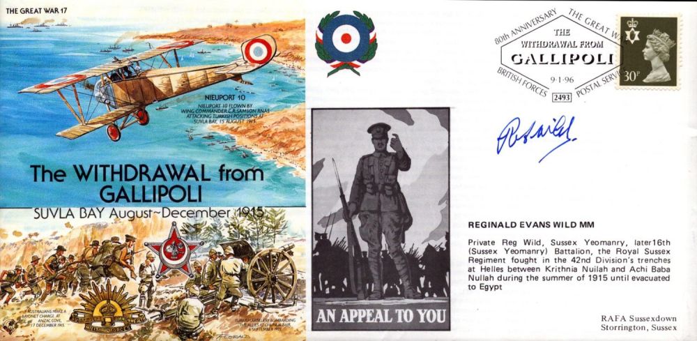 Lot 446: Reginald Evans Wild signed Withdrawal from Gallipoli great...