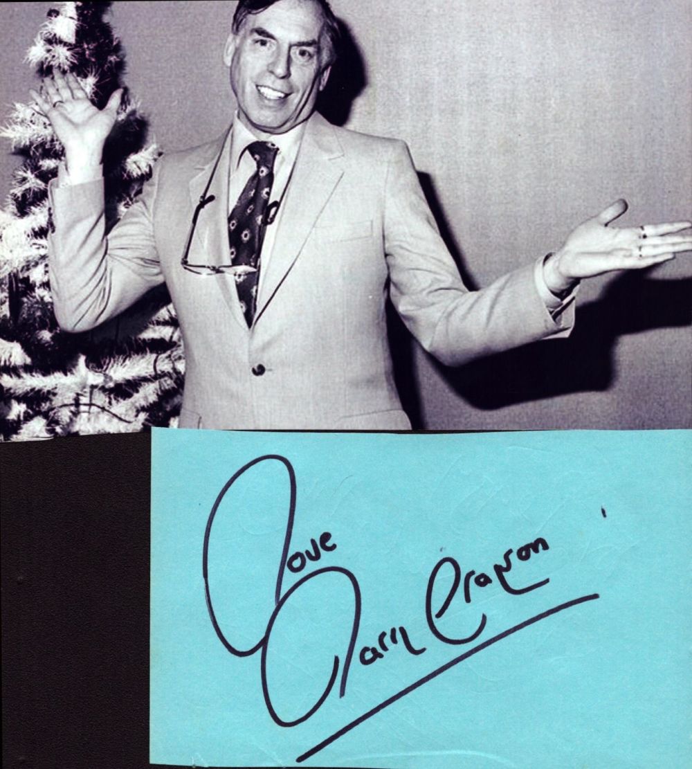 Lot 493: Larry Grayson signed 6x4 inch album page and...