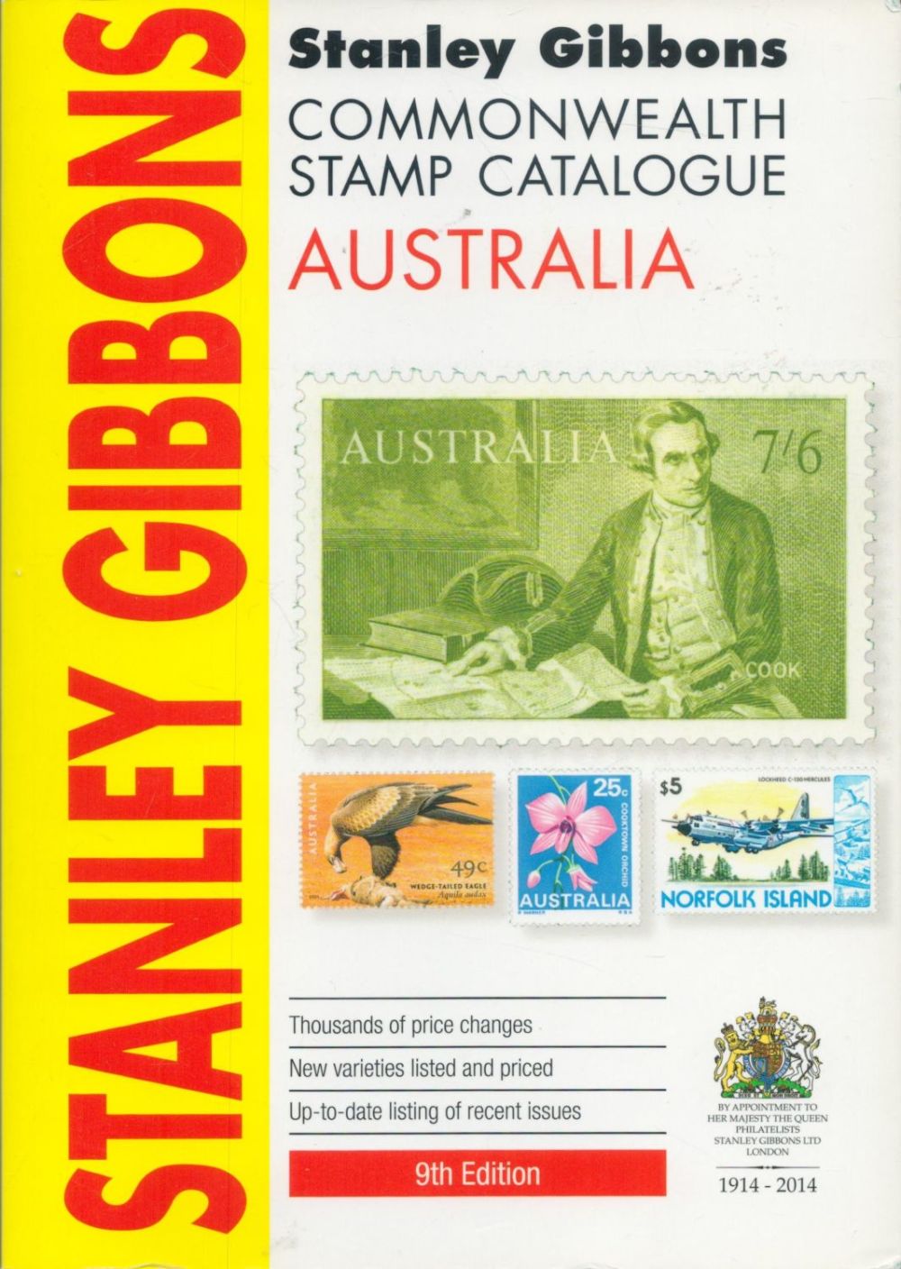 Lot 508: Stanley Gibbons Stamp Catalogue Australia 2014 Softback Book...