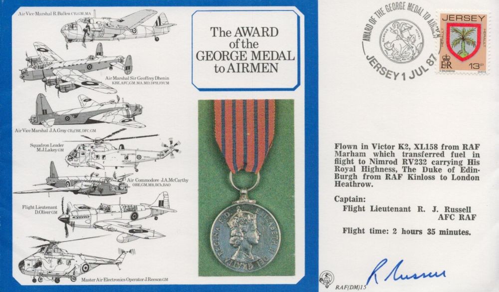 Lot 53: Flt Lt R. J Russell AFC Signed The...