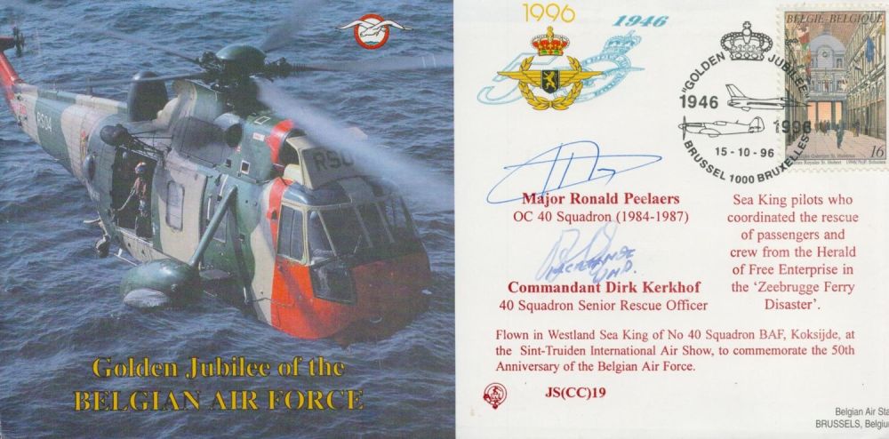 Lot 55: Major Ronald Peelaers and Commandant Dirk Kerkhof Signed...