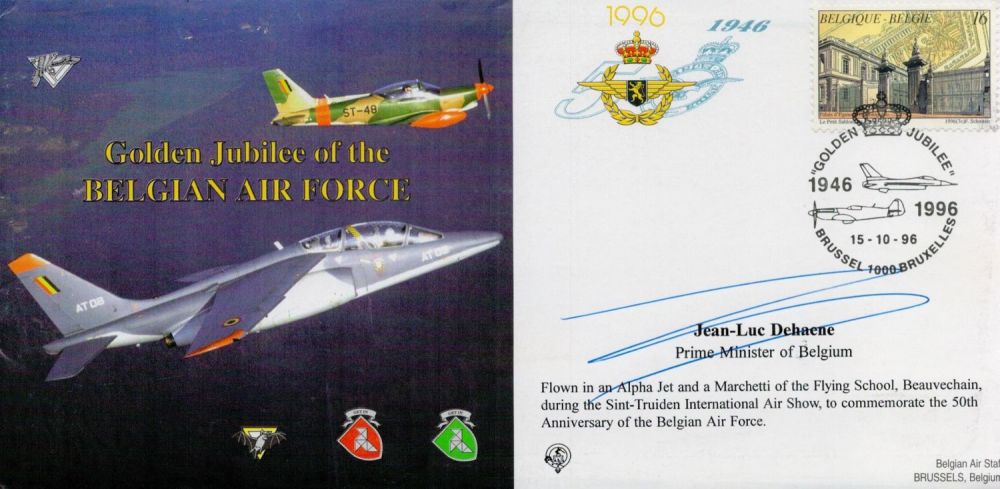 Lot 62: Jean-Luc Dehaene Signed Golden Jubilee of the Belgian...