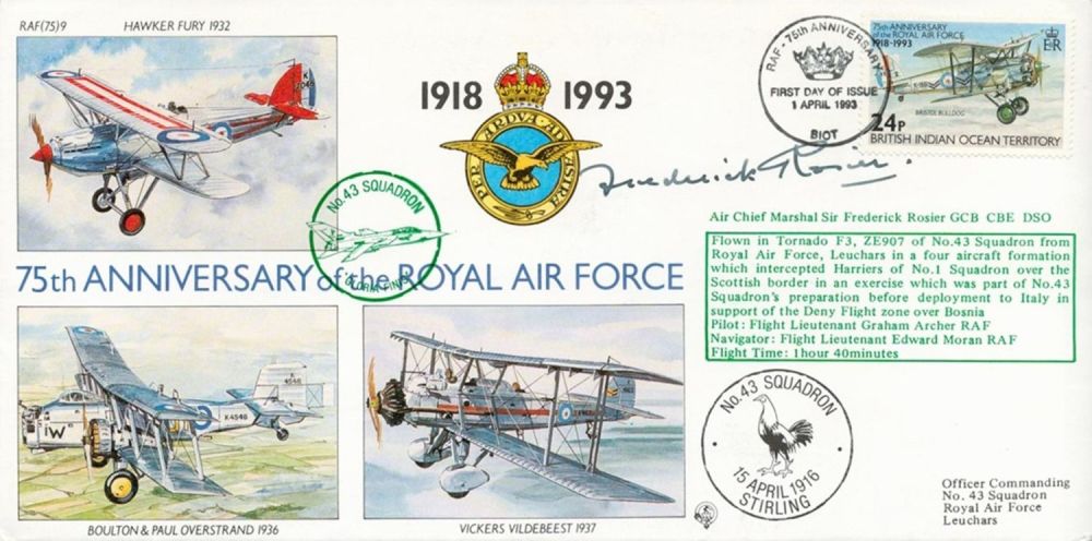 Lot 81: WW2 ACM Sir Frederick Rosier GCB DSO CBE...