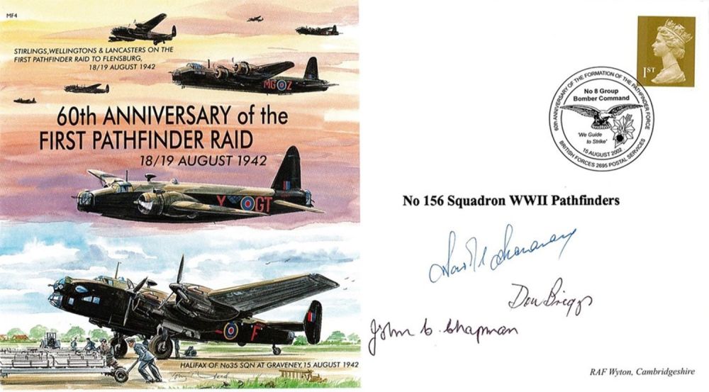 Lot 91: WW2 Don Briggs, John Chapman Signed 60th Anniv...