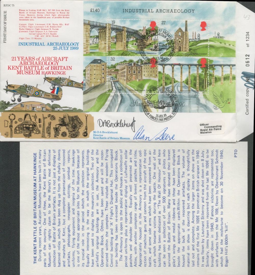 Lot 127: Alan Deere and Dave Brocklehurst (BOB Museum Director)...