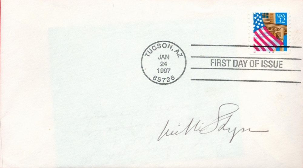 Lot 144: William Styron signed cover postmarked January 24th, 1997....