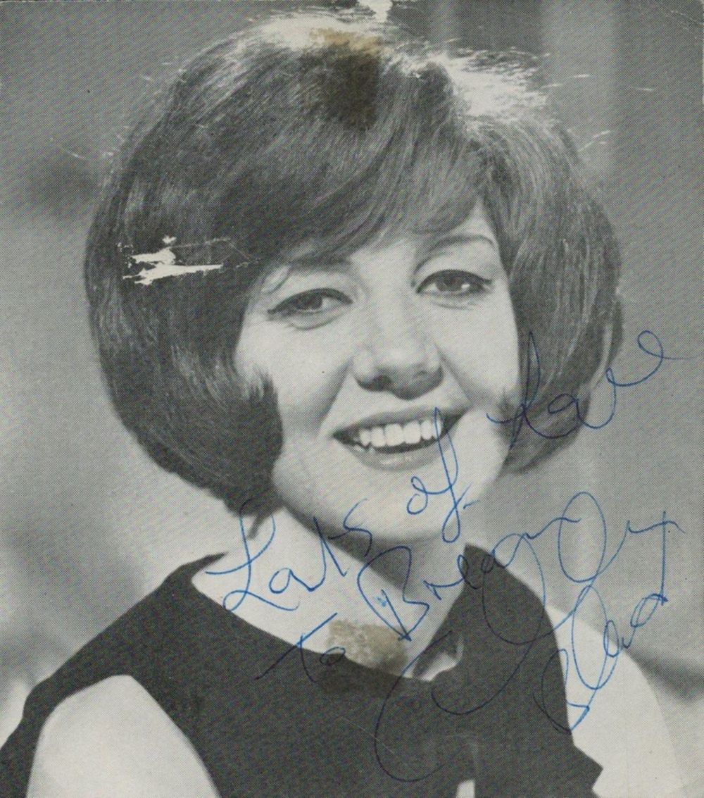 Lot 197: Cilla Black signed vintage black and white picture...