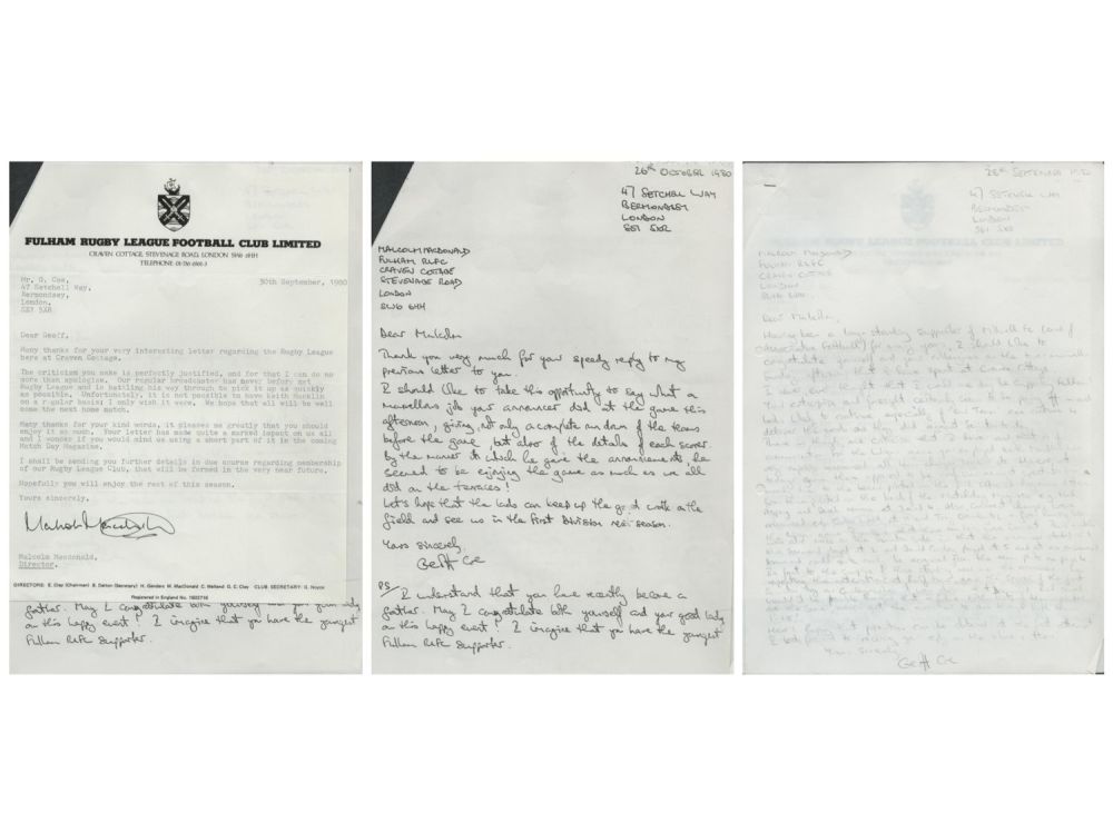 Lot 210: Malcolm MacDonald TLS dated 30/9/1980 as a Directors,...