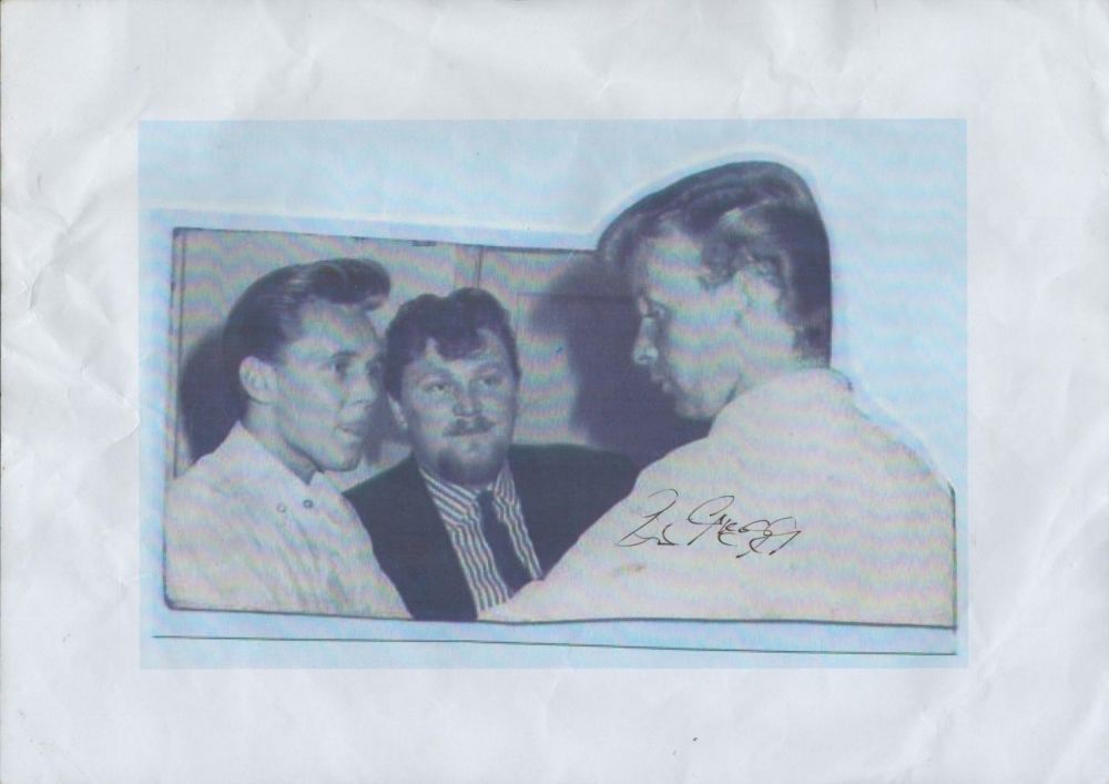 Lot 213: Brian Gregg signed black and white picture on...