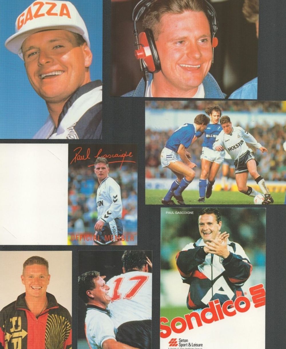 Lot 249: Football, Paul Gascoigne trade lot of 43 various...