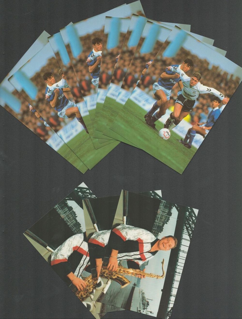 Lot 250: Football, Chris Waddle trade lot of 7 colour...