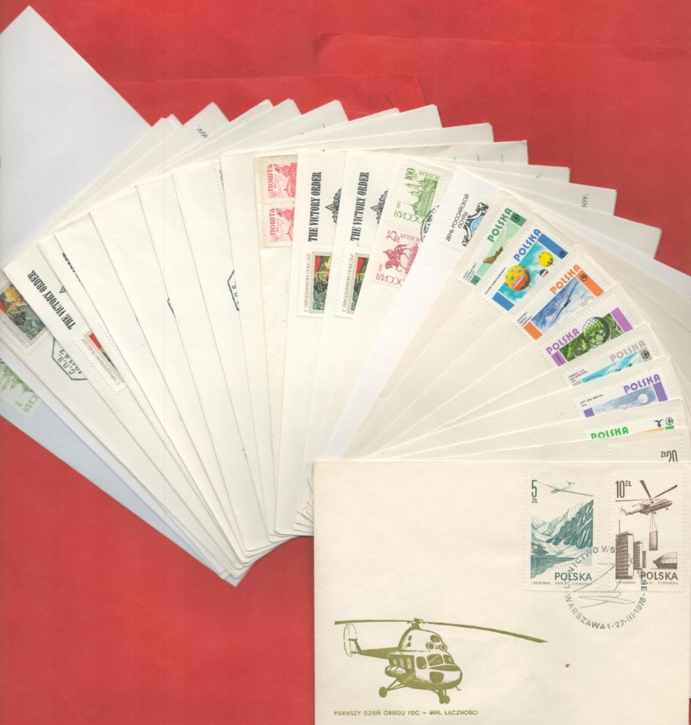 Lot 293: WW2 Collection of 26 FDCs or Comm. Covers...