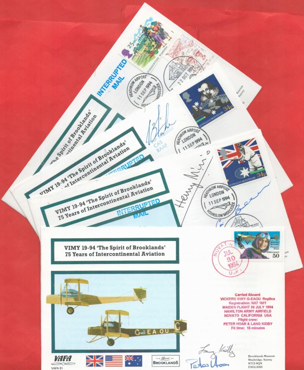 Lot 295: 3 x Interrupted Mail (Signed and MultiSigned) Limited...