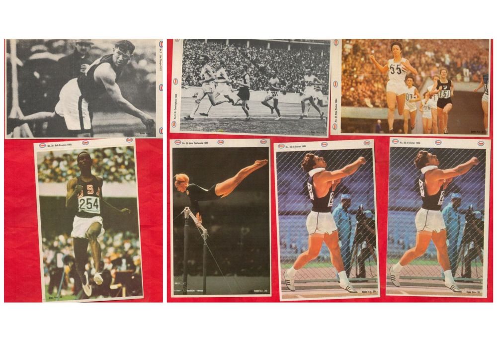 Lot 298: Collection of 7 ESSO Stickers of Famous Athletes...