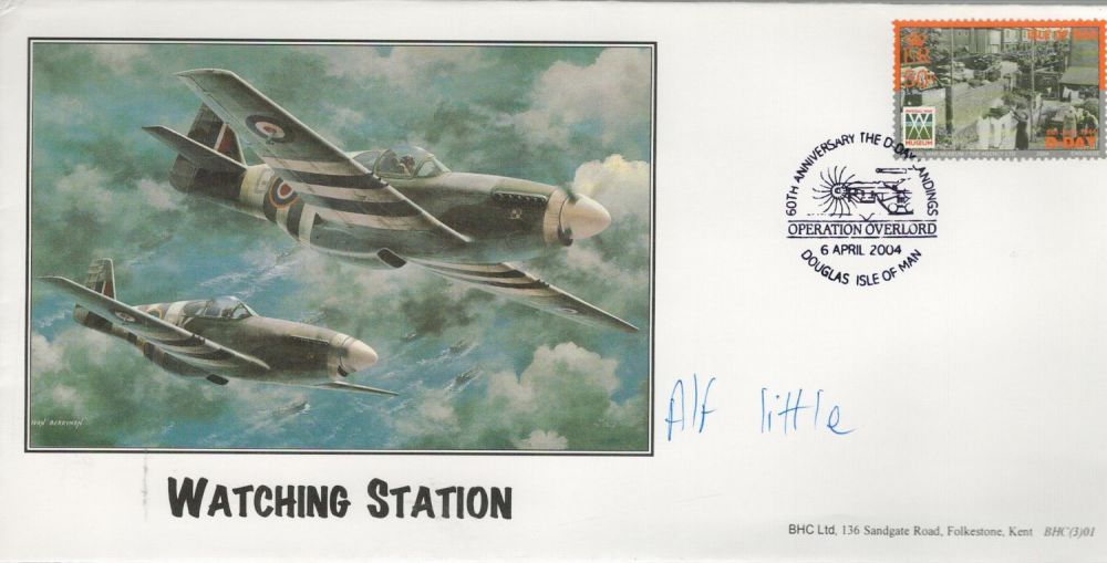 Lot 317: Alf Little signed Watching Station cover. Good condition....