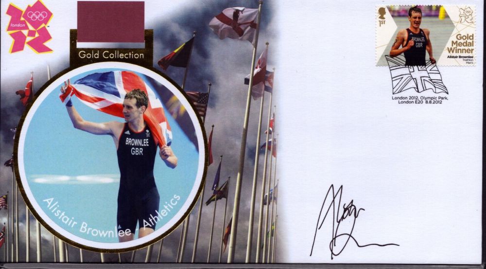Lot 330: Alistair Brownlee - Athletics signed London 2012 gold...