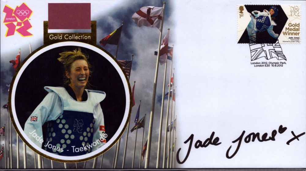 Lot 331: Jade Jones - Taekwondo signed London 2012 gold...