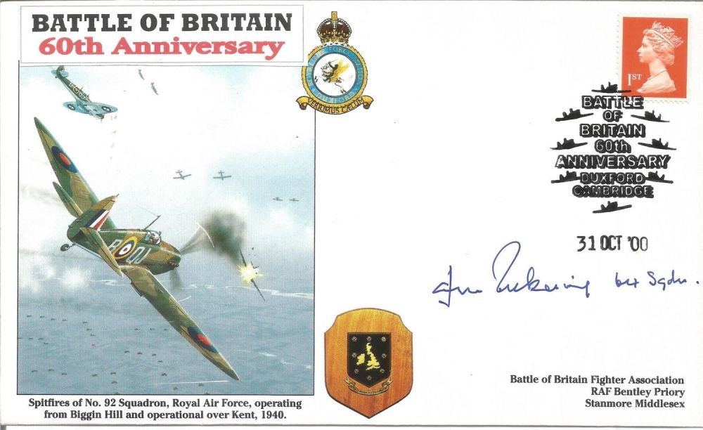 Lot 382: WW2 BOB fighter pilot James Pickering 64 sqn...