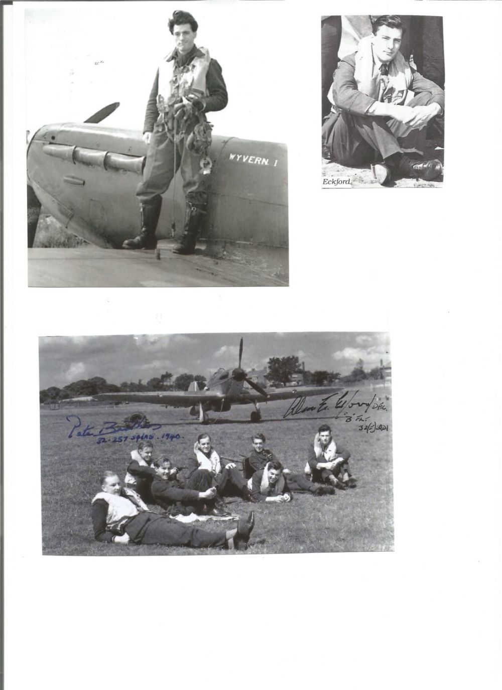 Lot 397: WW2 BOB fighter pilot Peter Brothers 32 sqn,...
