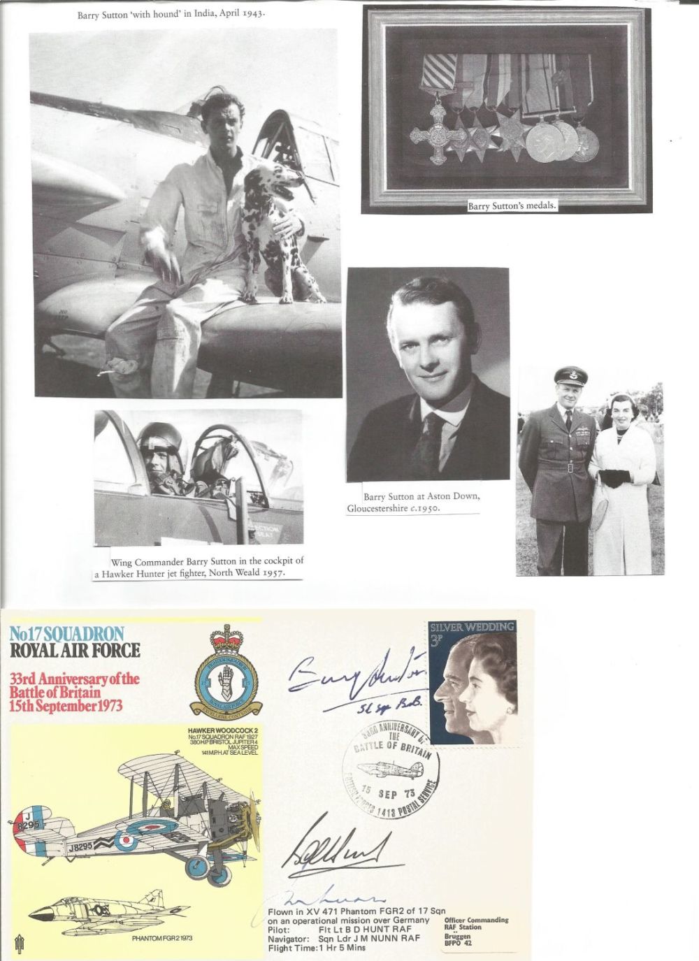 Lot 557: WW2 BOB fighter pilot Fraser Sutton 56 sqn...