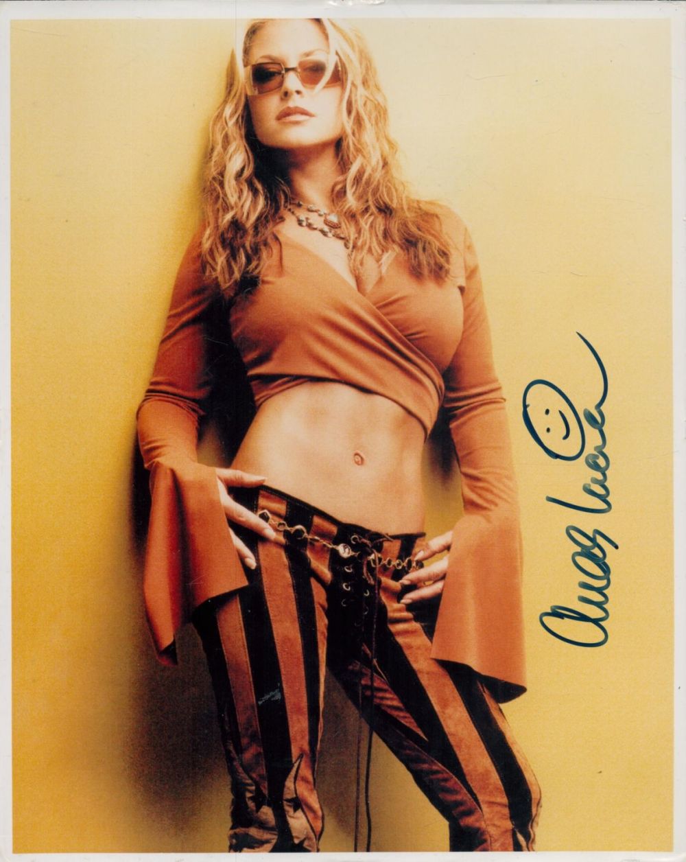 Lot 59: Anastacia signed 10x8 inch colour photo. Good condition....