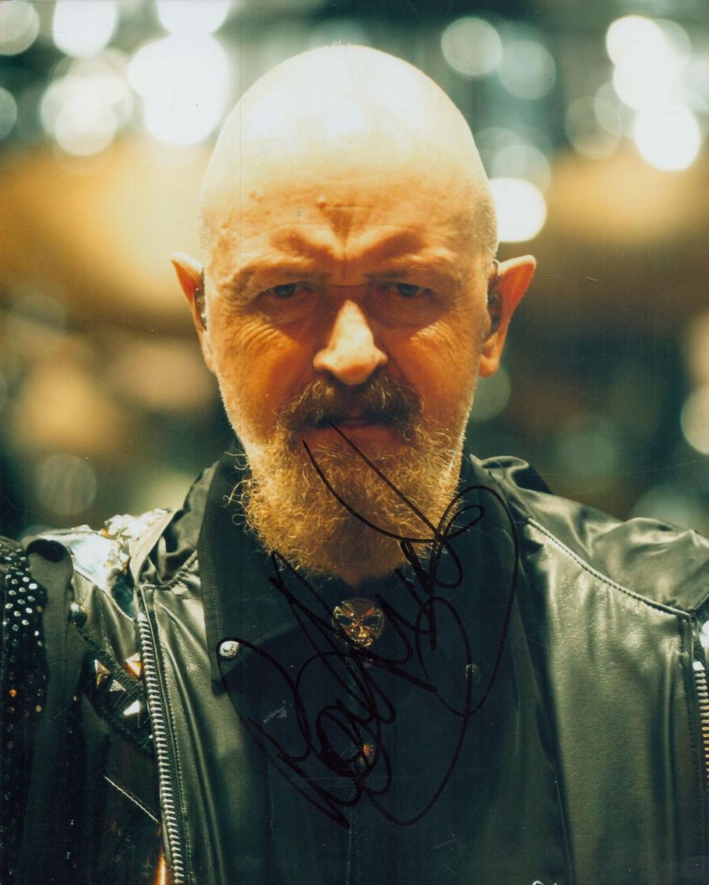 Lot 70: Rob Halford signed 10x8 inch Judas Priest colour...