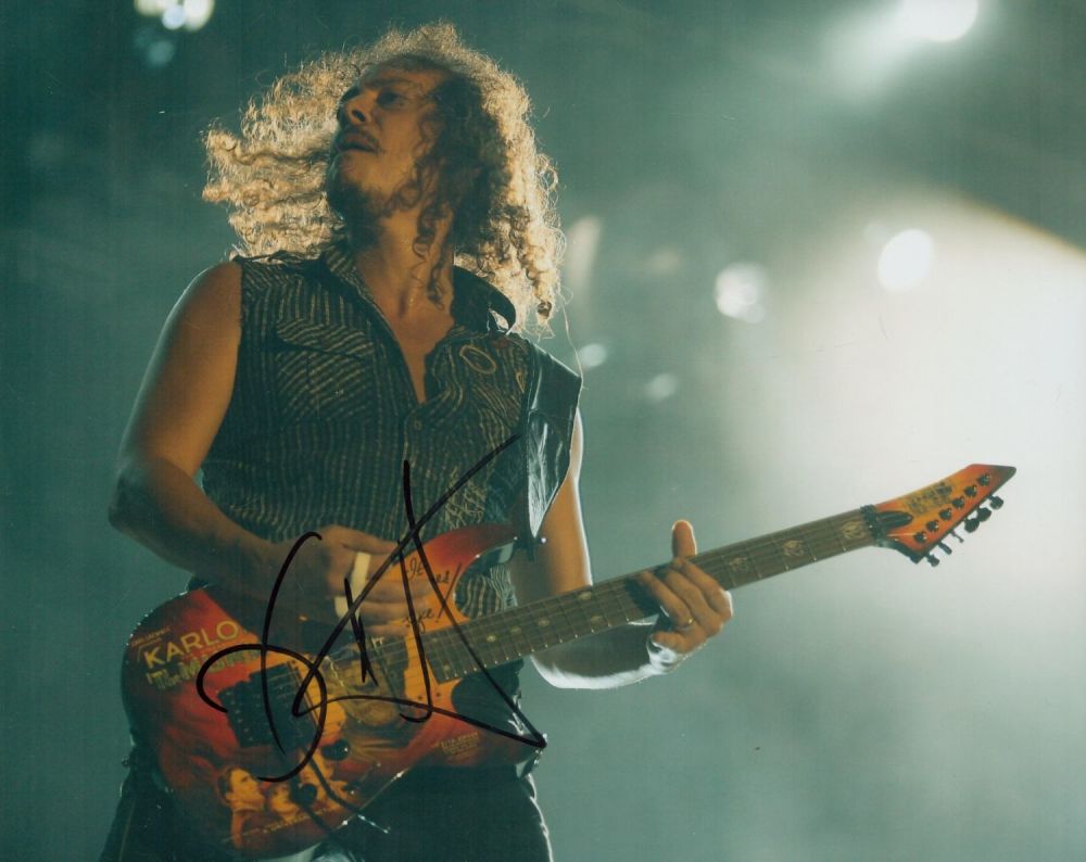 Lot 78: Kirk Hammett signed 10x8 inch colour photo. Good...